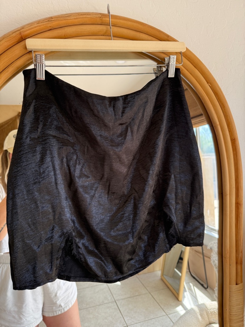 Black Shiny Mini Skirt